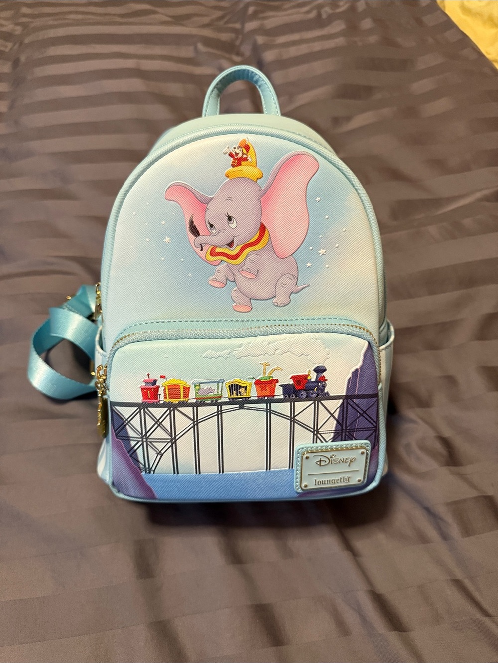 Loungefly Dumbo Pastel Blue Mini Backpack